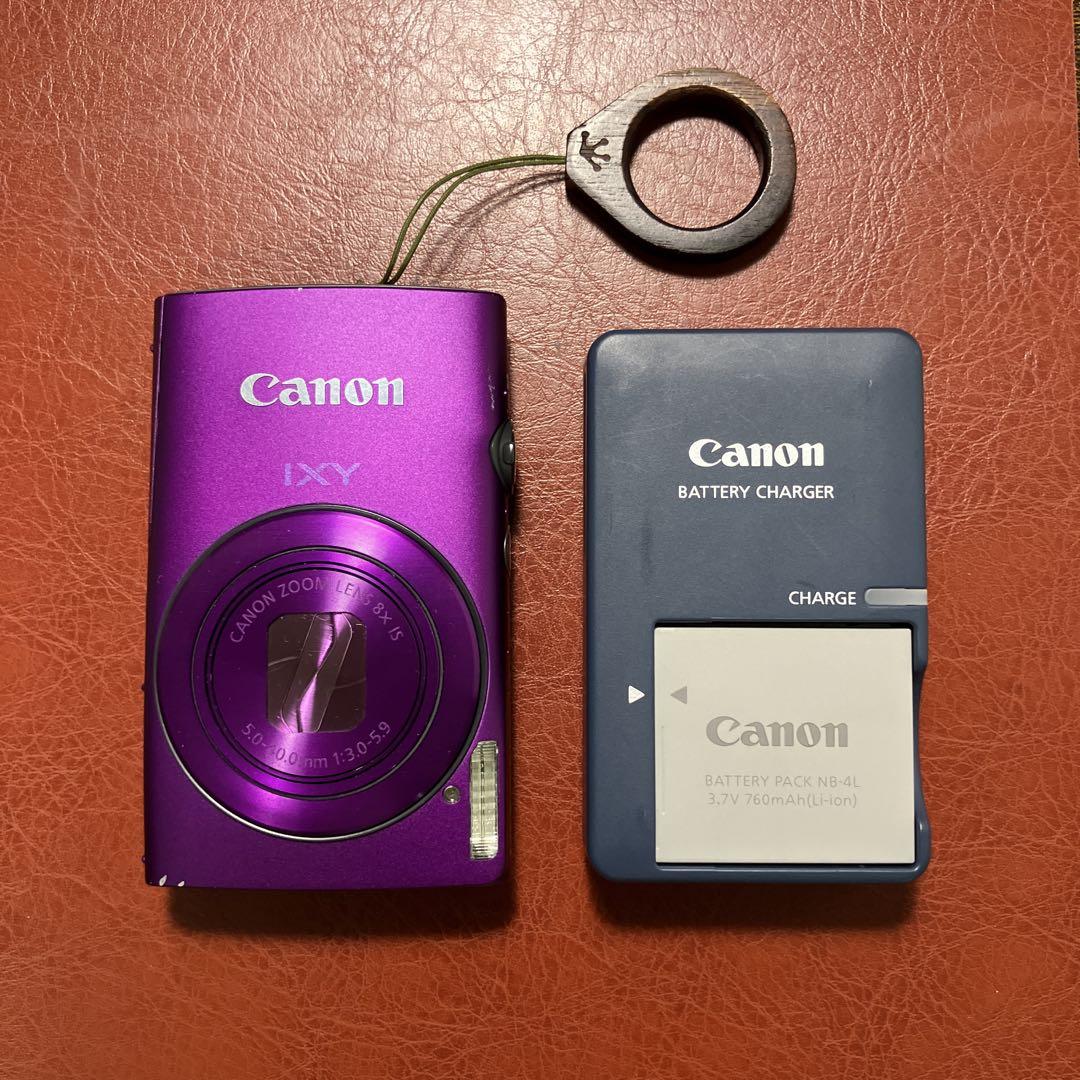 ★希少★ Canon IXY 600F パープル色♬ ユリシーズストラップ付♬