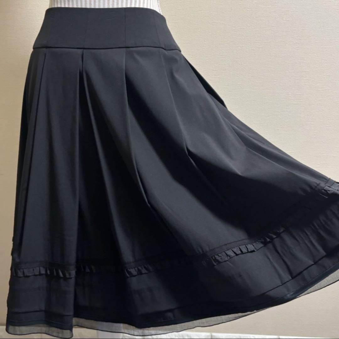 FOXEY BOUTIQUE フォクシーブティック フレアスカート 黒 38 M