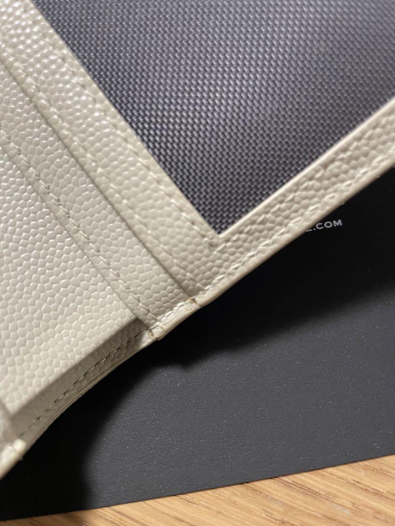 SAINT LAURENT アイボリー 二つ折り財布