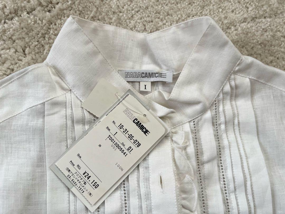 新品】NARA CAMICIE ノースリーブチュニック I ホワイト