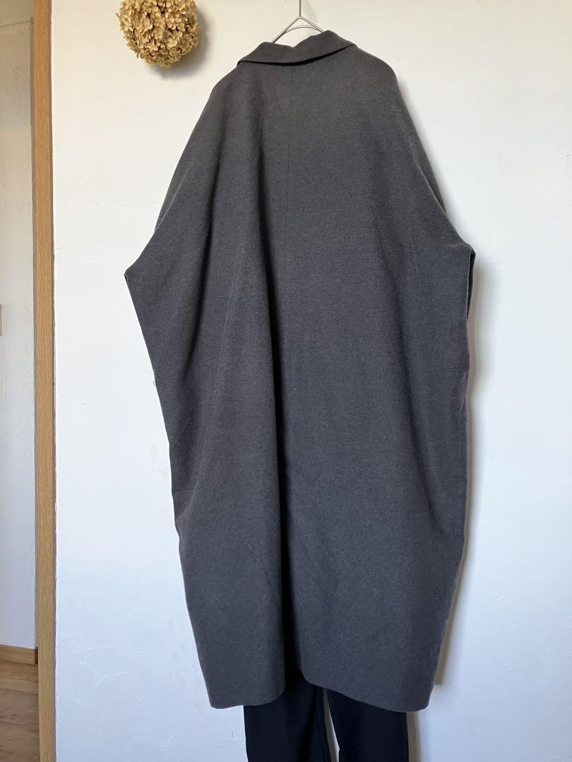 休日と詩マルシェコート グレー オオカミとフクロウtandeyロング