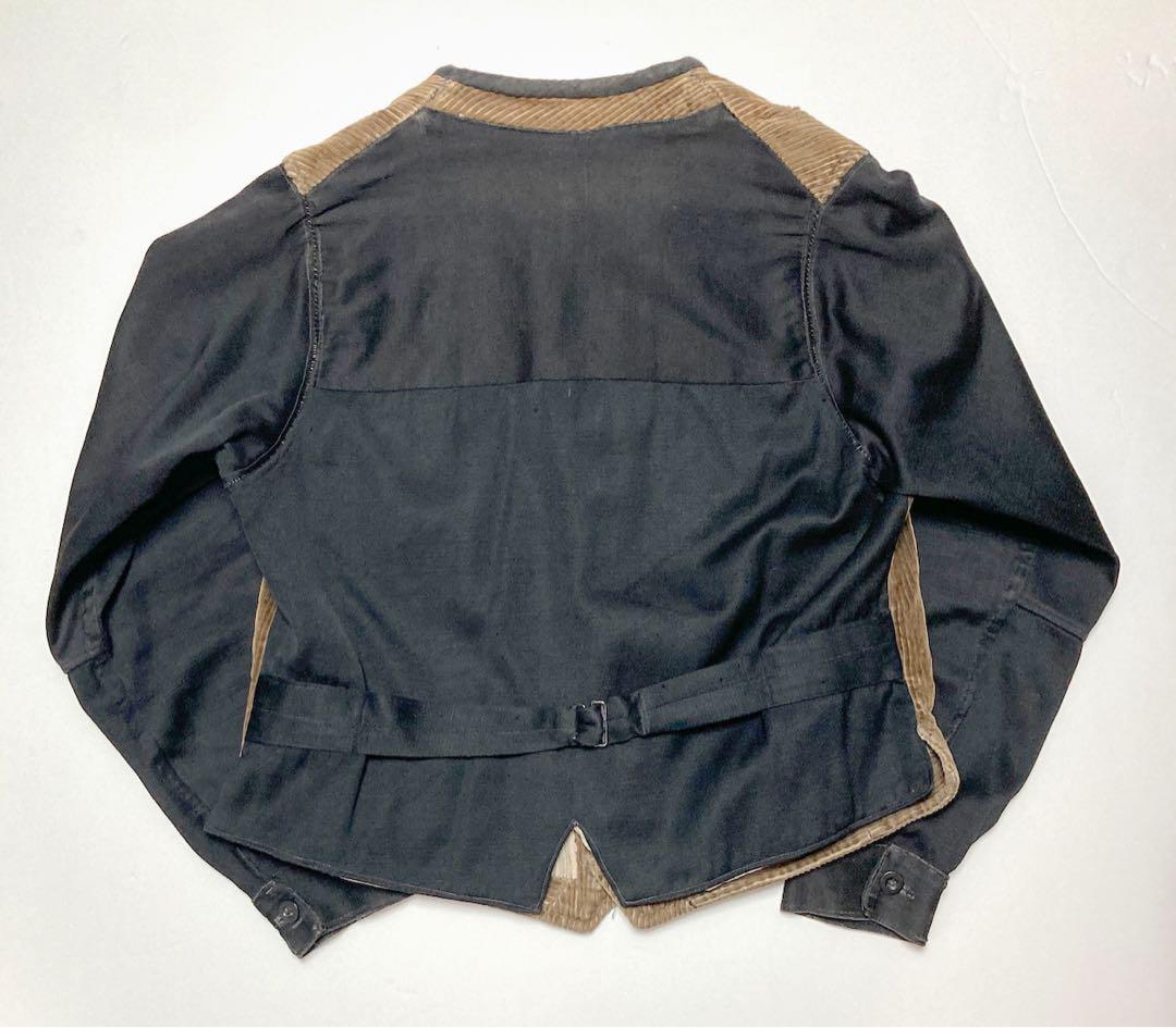 ジャケット・アウター 20-30S CORDUROY BLACK SATIN GILET JACKET