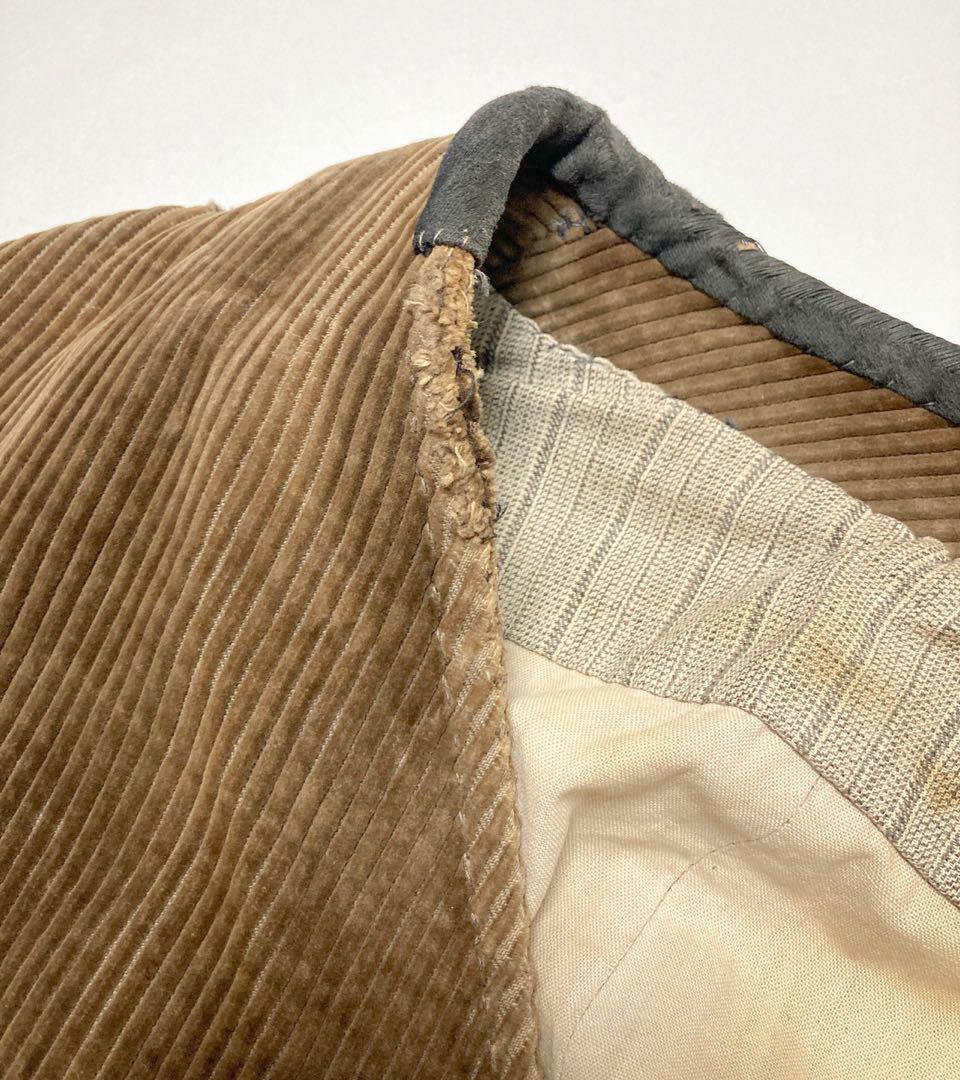 ジャケット・アウター 20-30S CORDUROY BLACK SATIN GILET JACKET