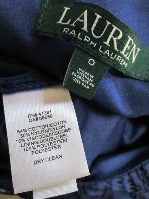 ラルフローレン　LAUREN　レースのワンピース　0