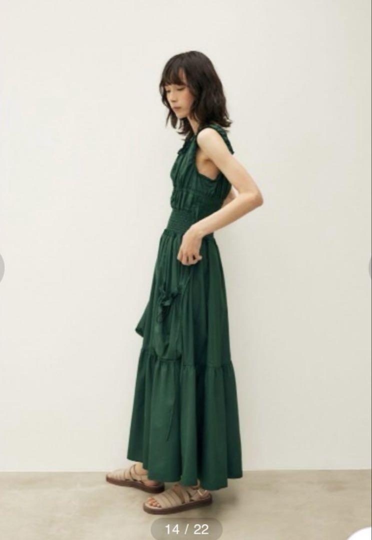 M_ SHIRRING ドレス エムアンダーバー moussy マウジー 撥水