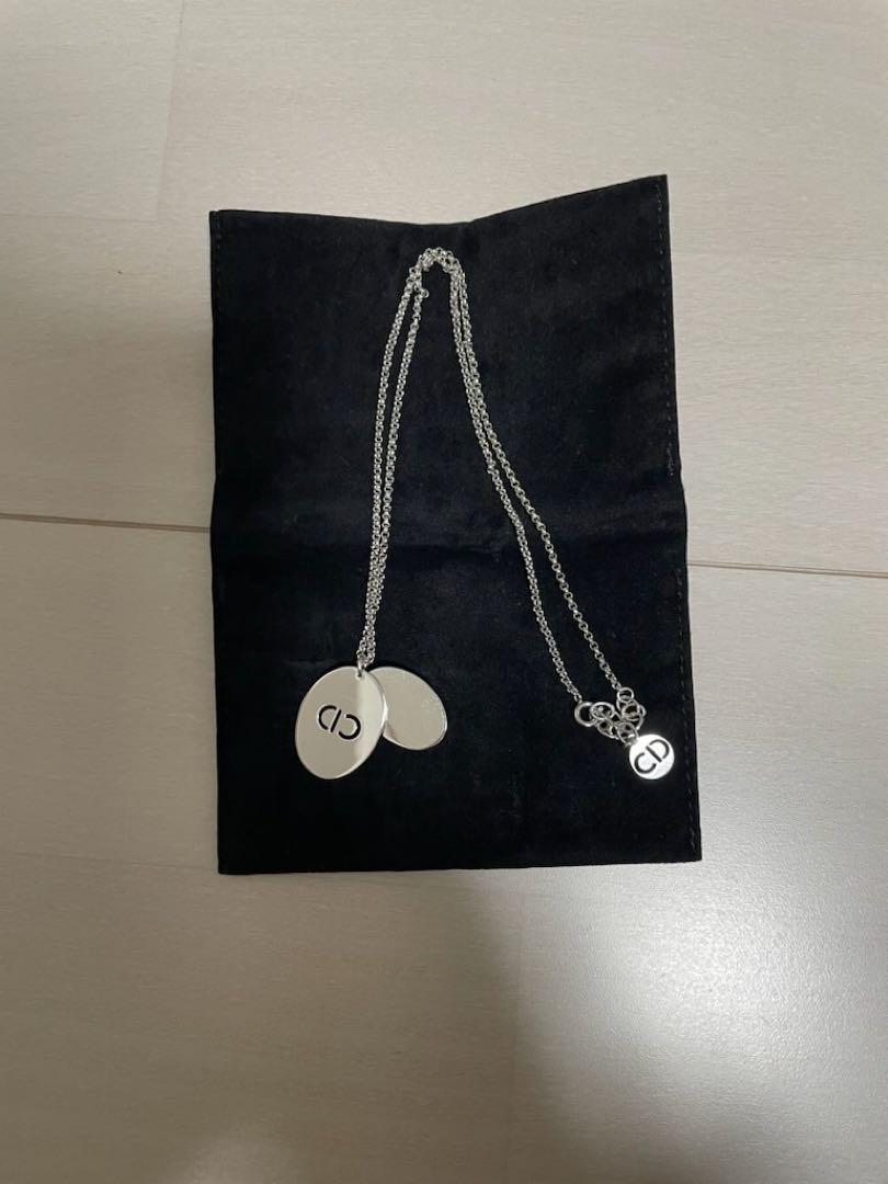 Dior フラワー 花 シルバー ペンダント ネックレス ディオール