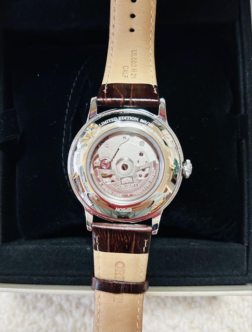 ORIENT 自動巻き 200本限定モデル 時計 ワインレッド