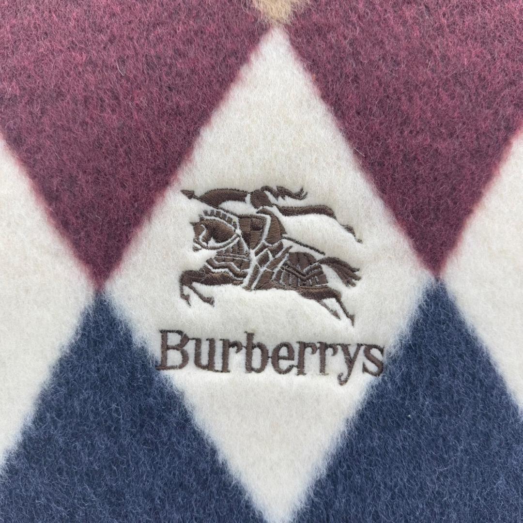 E◆Burberrys バーバリー 毛布 ウール100％ 西川産業(株)　新品