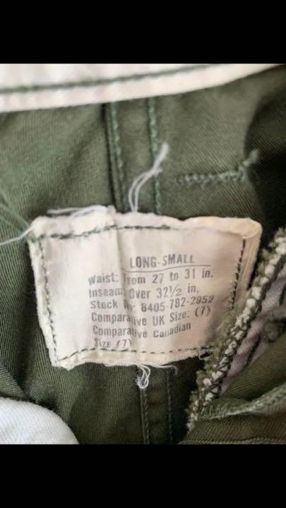 超特価激安 米軍実物 60s ミリタリー パンツ M65 フィールドパンツ アルミジップ 25IP0-m33864148798 セール新品