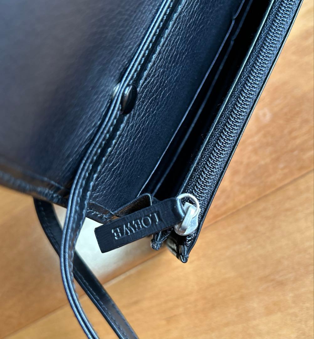 ロエベ ショルダーウォレット アナグラム 2way レザー 黒 ロエベ ショルダーウォレット アナグラム 2way レザー 黒 - メルカリ