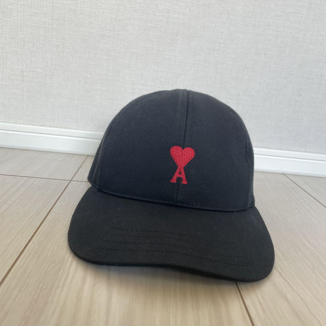 アミパリス ami parisキャップ ブラック AMI Paris Ami De Coeur キャップ | ブラック | FARFETCH JP