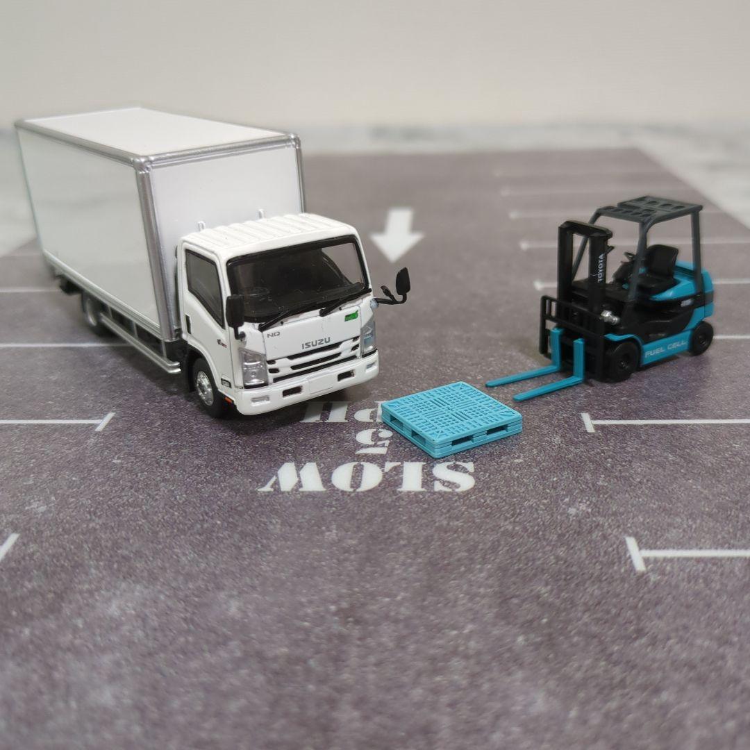 1/64 ISUZU トラックミニカー フォークリフトセット