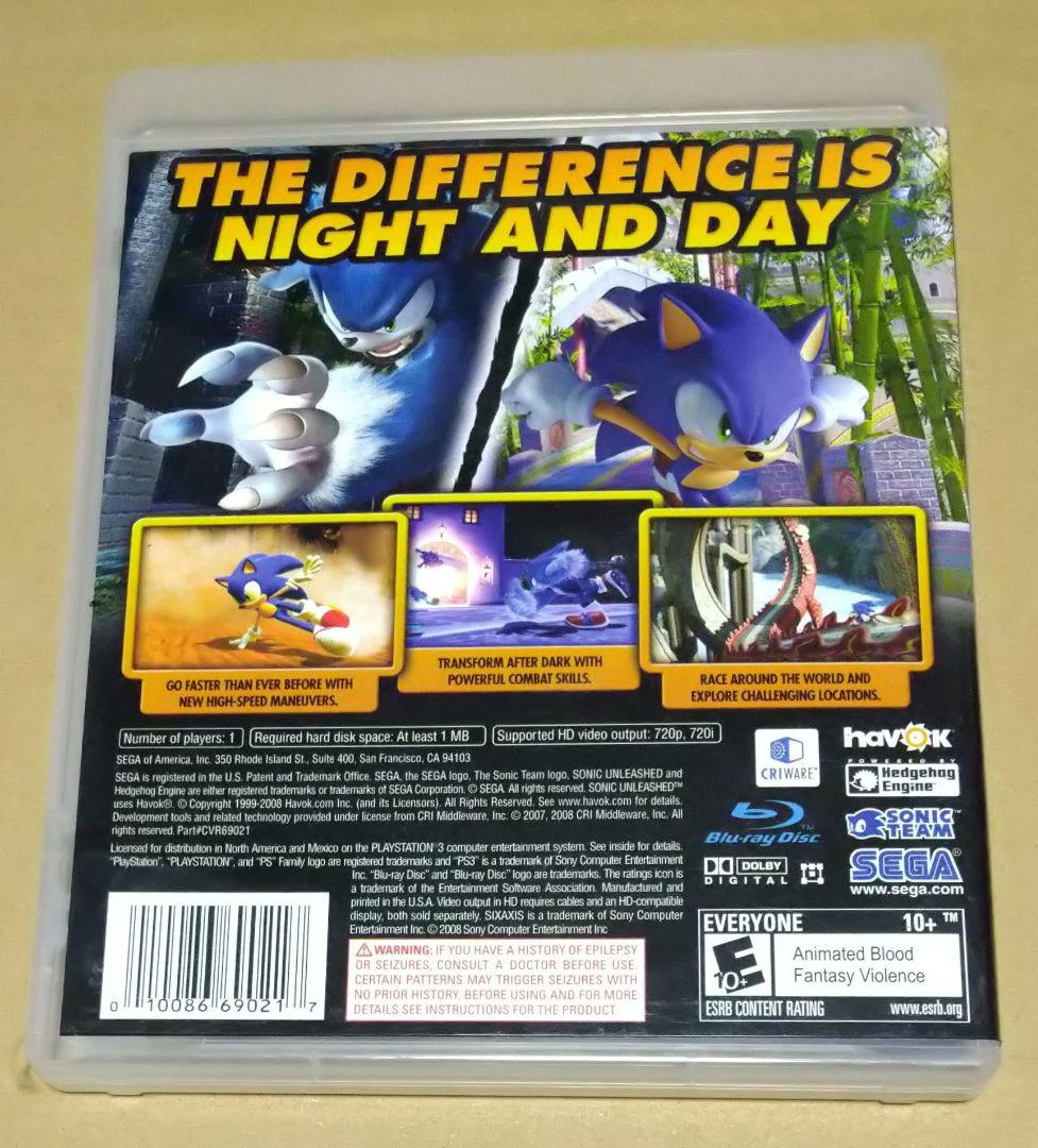 北米版】SONIC UNLEASHED PS3 ソニックワールドアドベンチャー