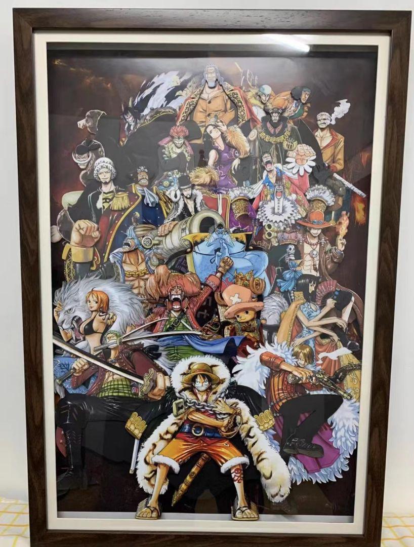 人気直売 ONE PIECE 立体絵画HH 絵飾り 壁飾り ３D 立体 - おもちゃ