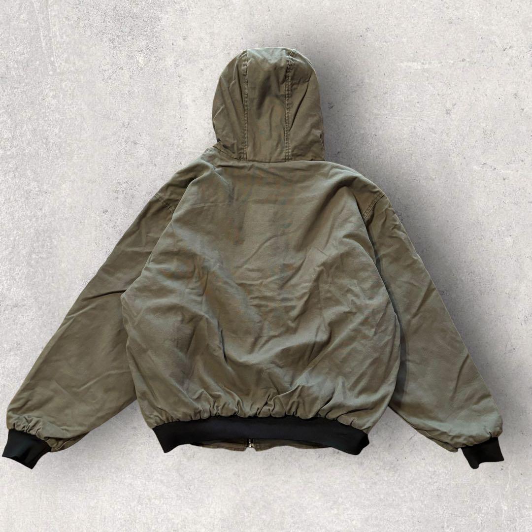 【USA製】アクティブジャケット　ダック地　3XL カーキ　美品　i