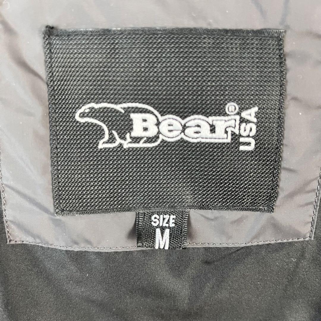 【美品】Bear USA ベアー　ダウンジャケット　刺繍ロゴ　M