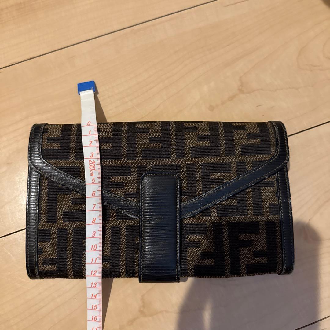 Fendi FFロゴ 長財布 ブラック/ブラウン Fendi FFロゴ 長財布 ブラック/ブラウン