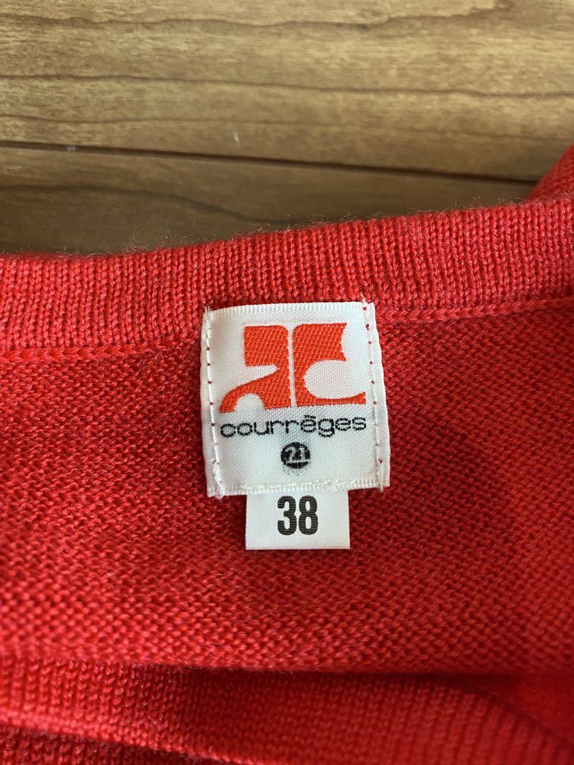 courrèges クレージュ ノースリーブ ニット