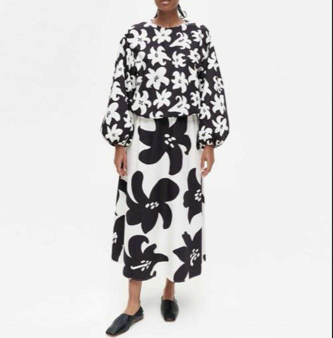marimekko マリメッコ/ Ruoste Unikko シャツブラウス