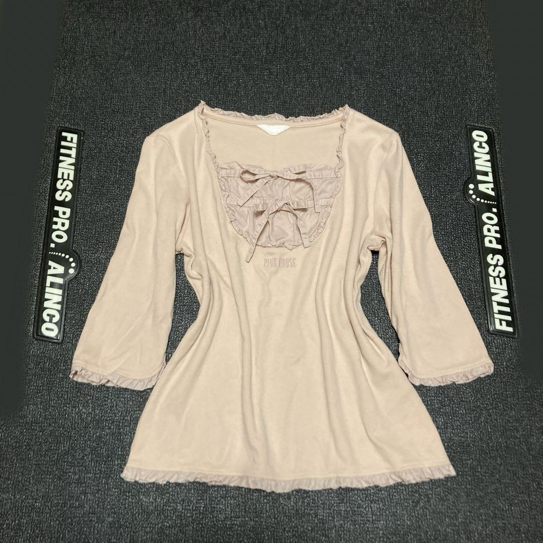 PINKHOUSEフリルリボンカットソー　バレエコア　フェアリーグランジ　姫ロリ