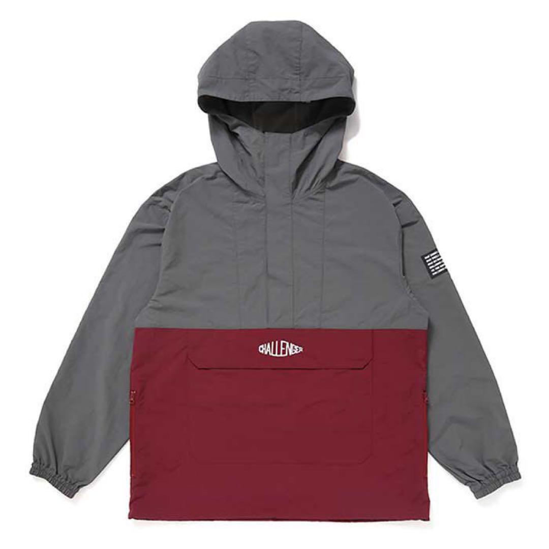 CHALLENGER/PACKABLE NYLON グレー/バーガンディー CHALLENGER/PACKABLE NYLON グレー/バーガンディー