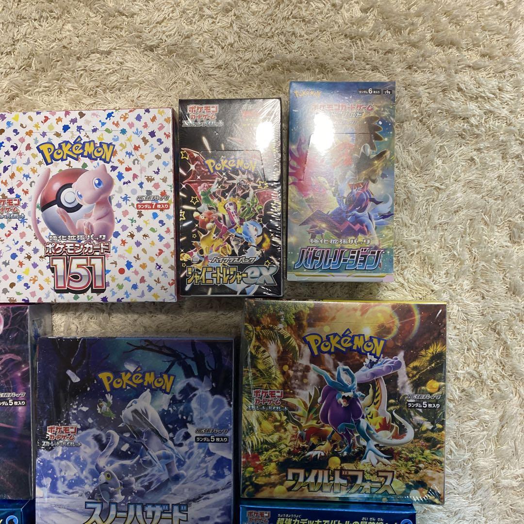 ポケモンカード　ボックスシュリンク付き　まとめ売りテラスタル　151 トレジャー