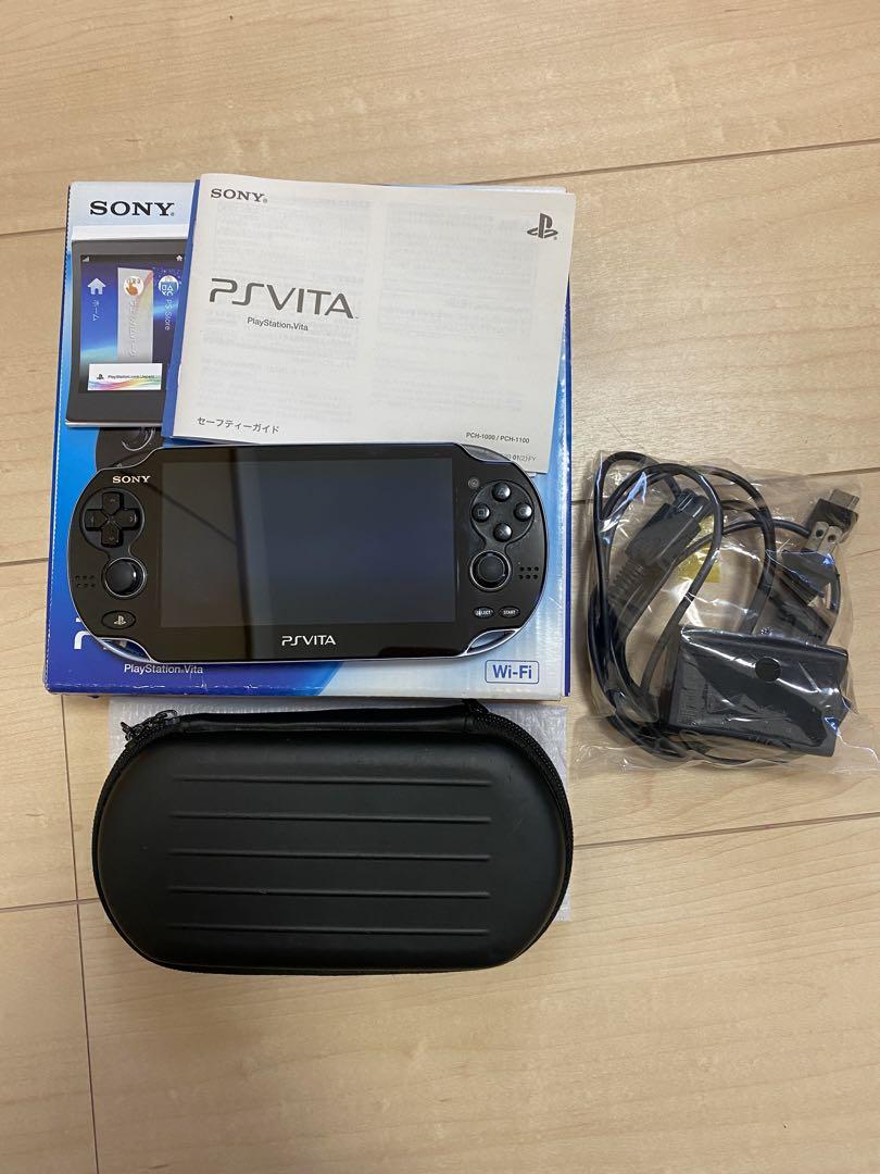 PS vita 本体 中古(背面傷多)ケース&Minecraft付き