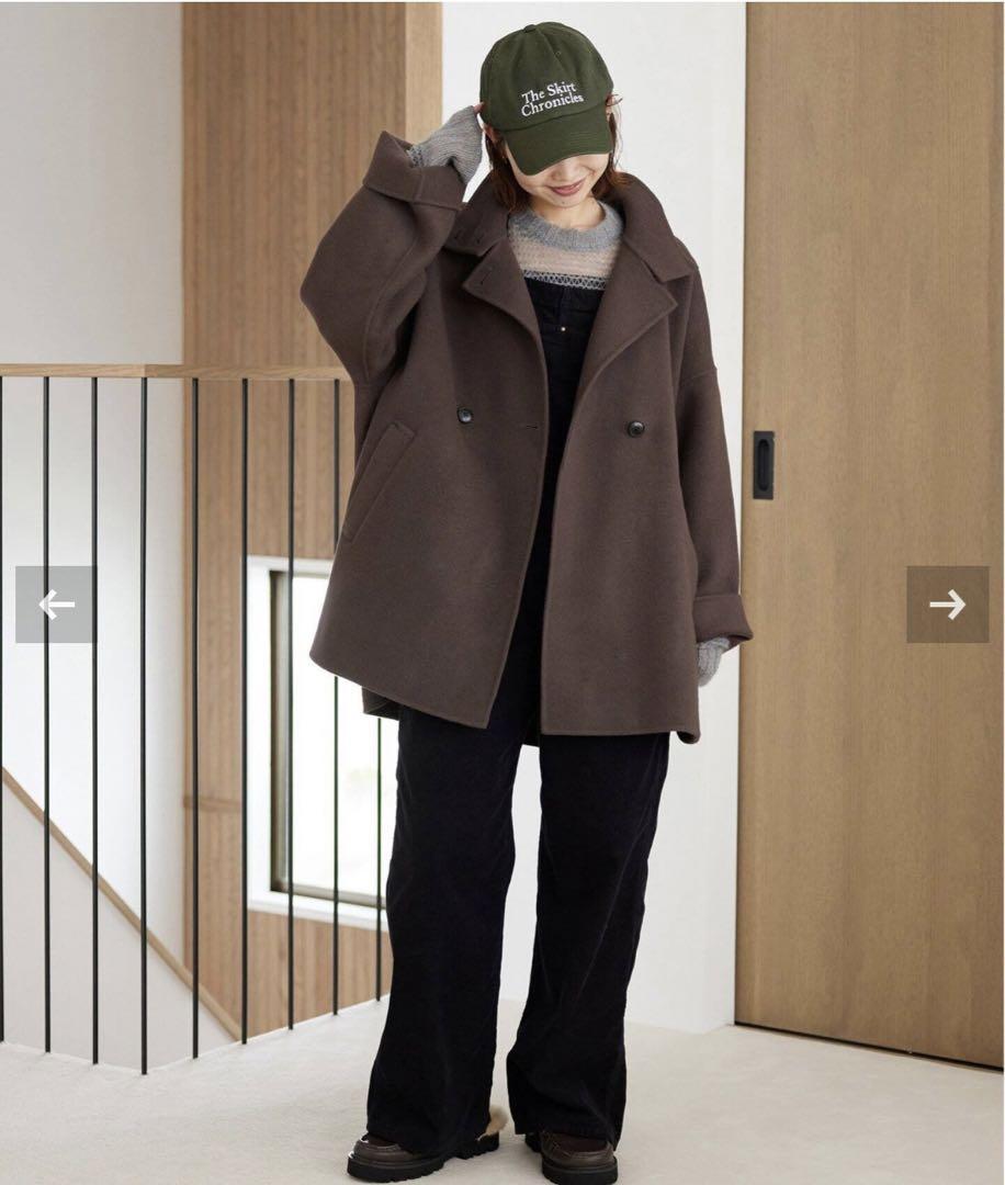 SLOBE IENA souple woolダブルフェイススタンドコート