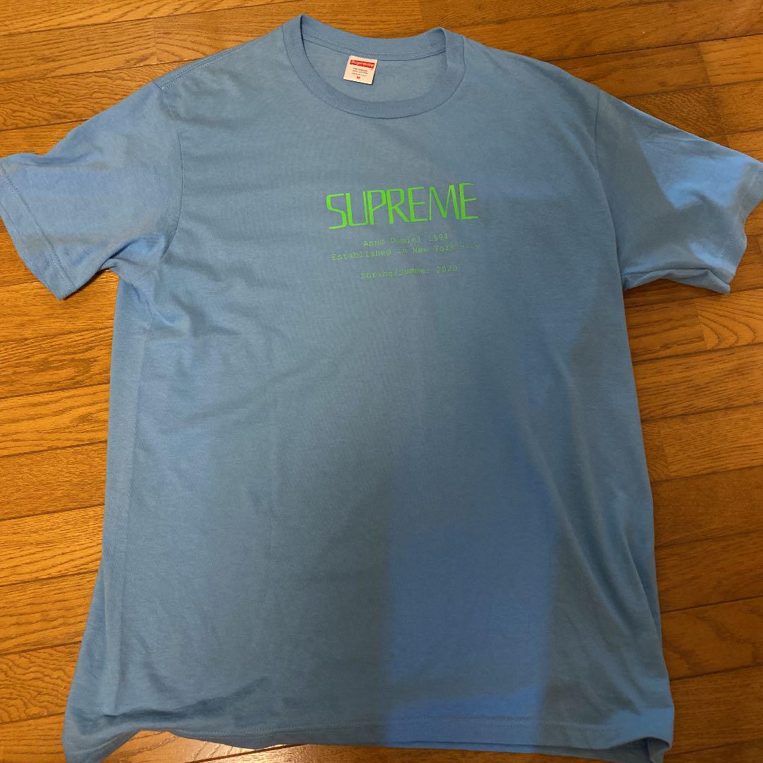 Supreme水色tシャツ