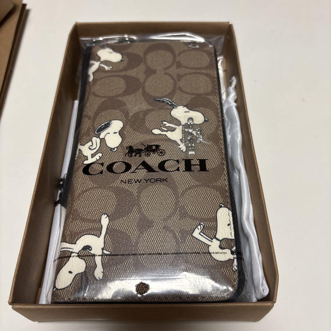 COACH スヌーピー 長財布 新品