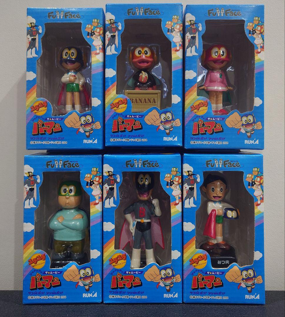 ラナ パーマン フルフェイス ユラユラ 首振りマスコット 全6種 POPBOX付