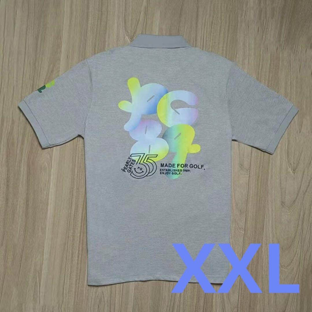 パーリーゲイツ ポロシャツ　グレー　サイズ4 35周年　新品 パーリーゲイツ 35周年品 ゴルフ用ポロシャツ XXL グレー - メルカリ
