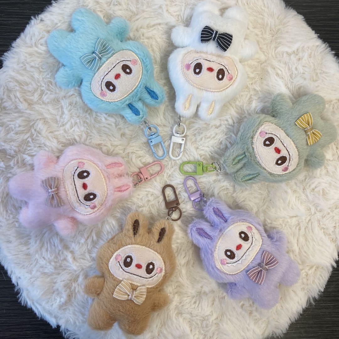 ラブブ　ぬいぐるみキーホルダー 新品未使用】ラブブぬいぐるみキーホルダー茶×1｜Yahoo!フリマ
