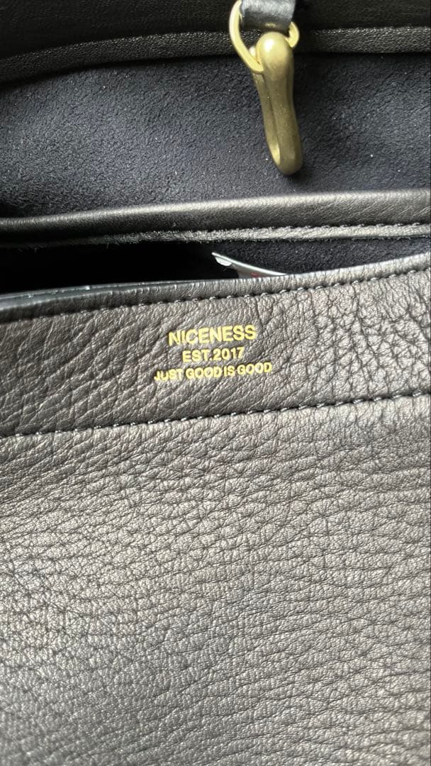 ナイスネス D.MARTY DEER LEATHER SHOULDER BAG ナイスネス D.MARTY DEER LEATHER SHOULDER BAG