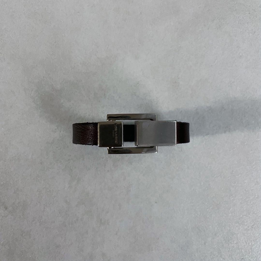 【Saint Laurent】レザーブレスレット
