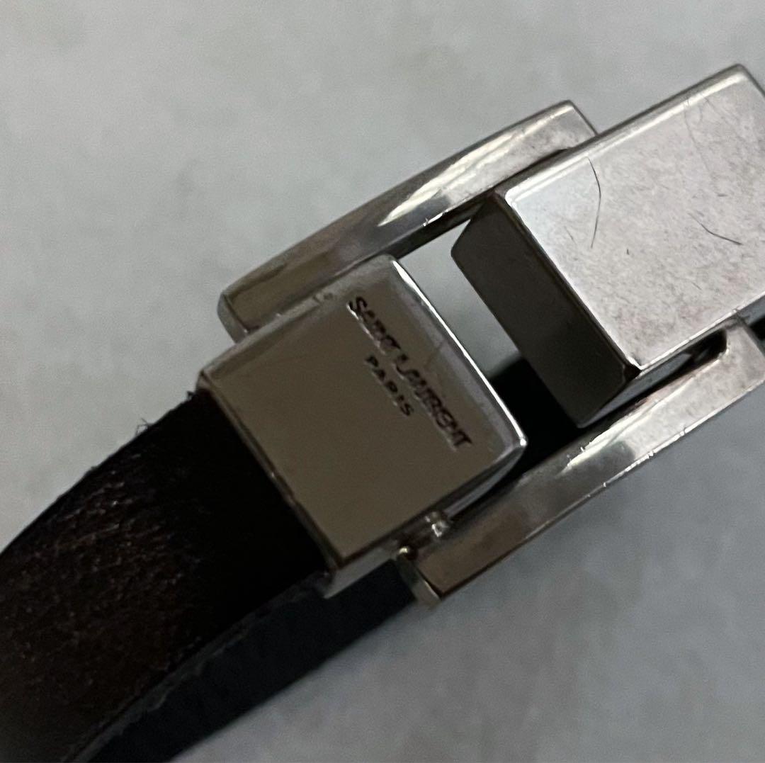 【Saint Laurent】レザーブレスレット