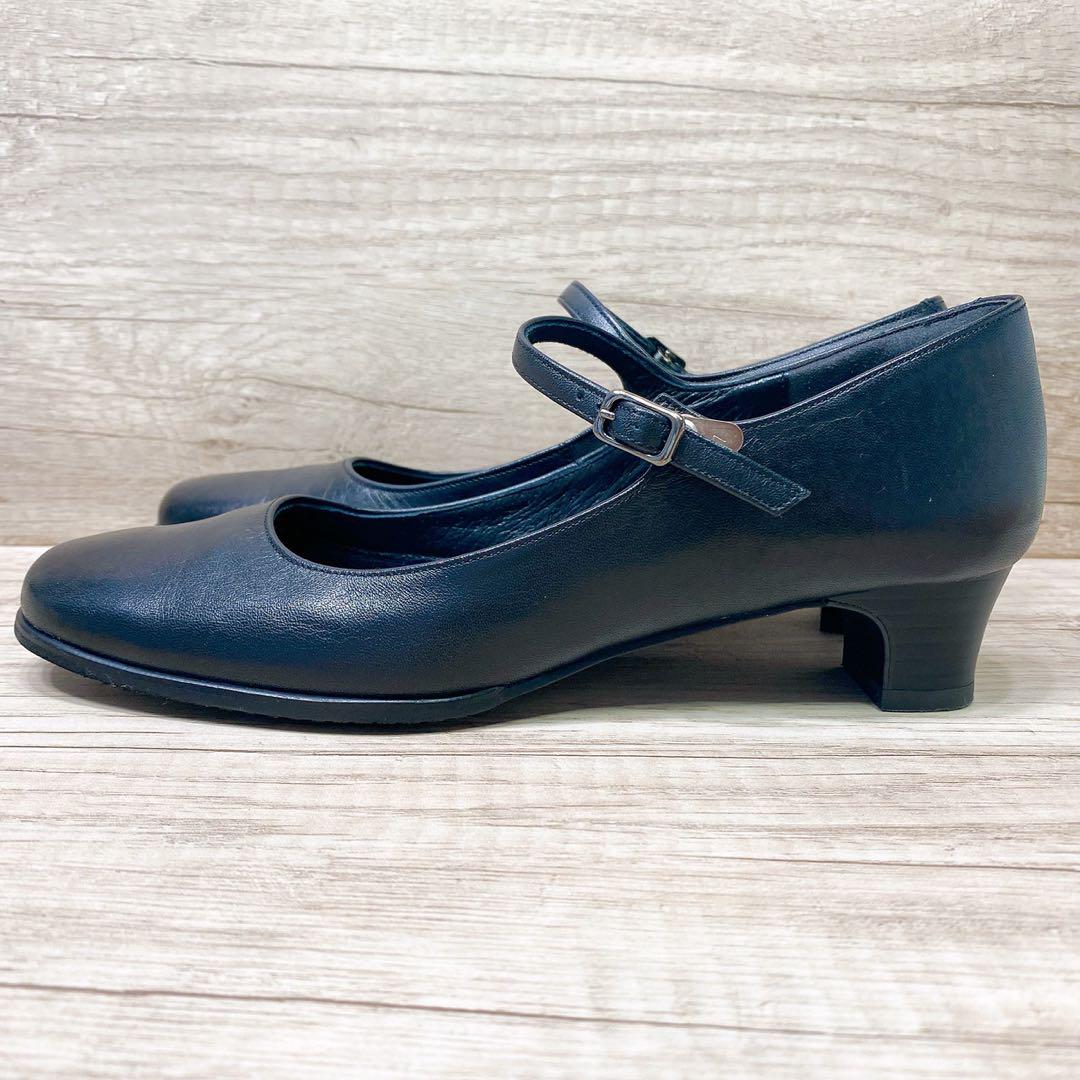 ⭐︎極美品⭐︎ REGAL パンプス ストラップ 23cm ブラック スクエアトゥ