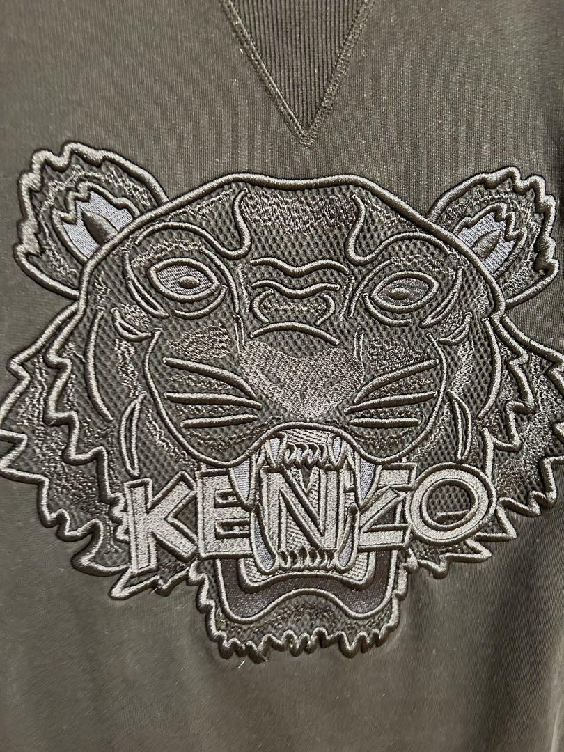 KENZO タイガー刺繍 ブラック スウェットΩ