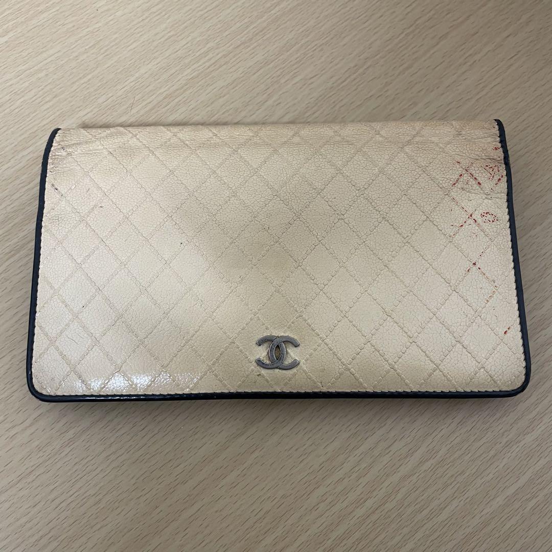 シャネル CHANEL ビコローレ 長財布 ブラック ココマーク