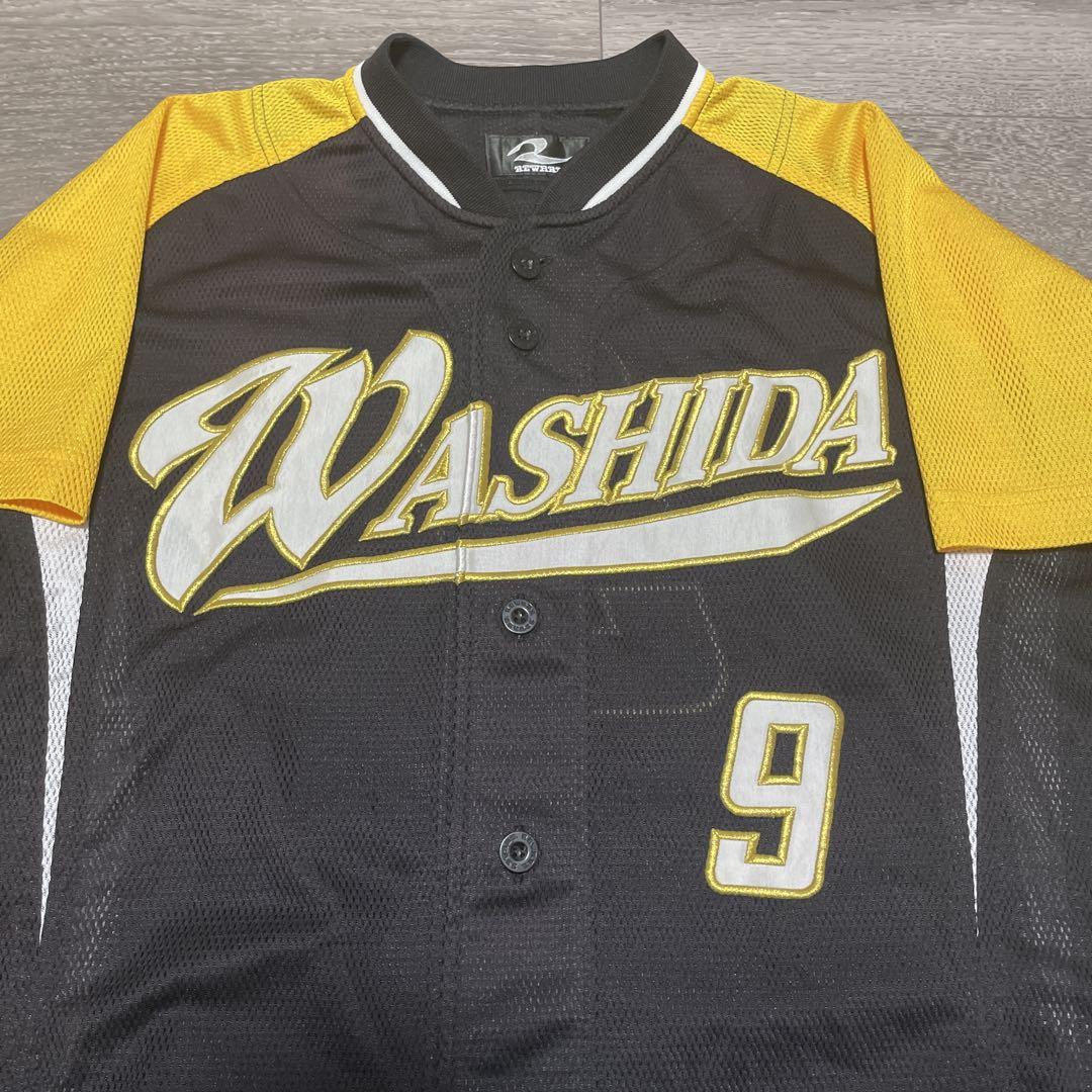 日本製 美品 REWARD WASHIDA 9 刺繍デザイン 野球 ユニフォーム