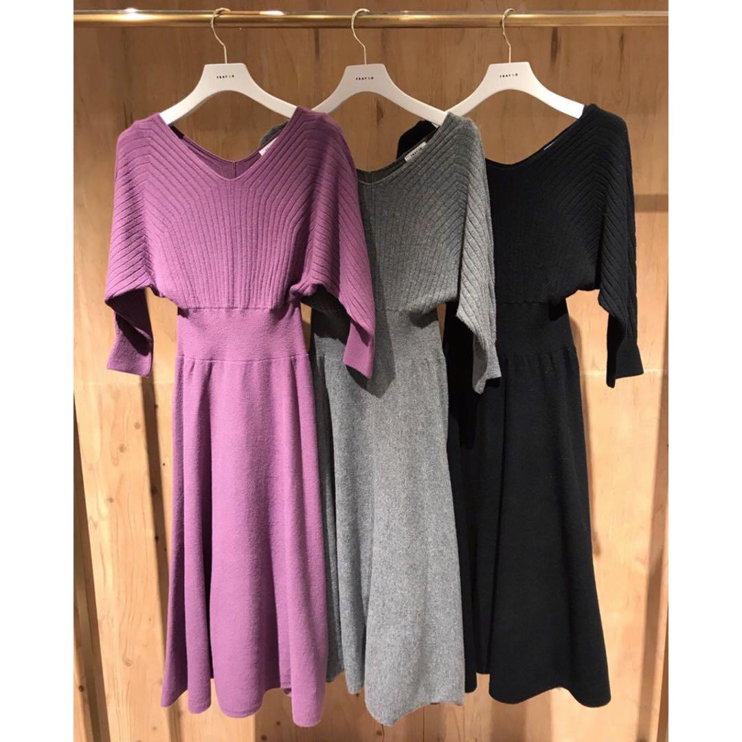 11,576円引！超絶レア新品★ウールカシミアフレアワンピース灰FRAY I.D
