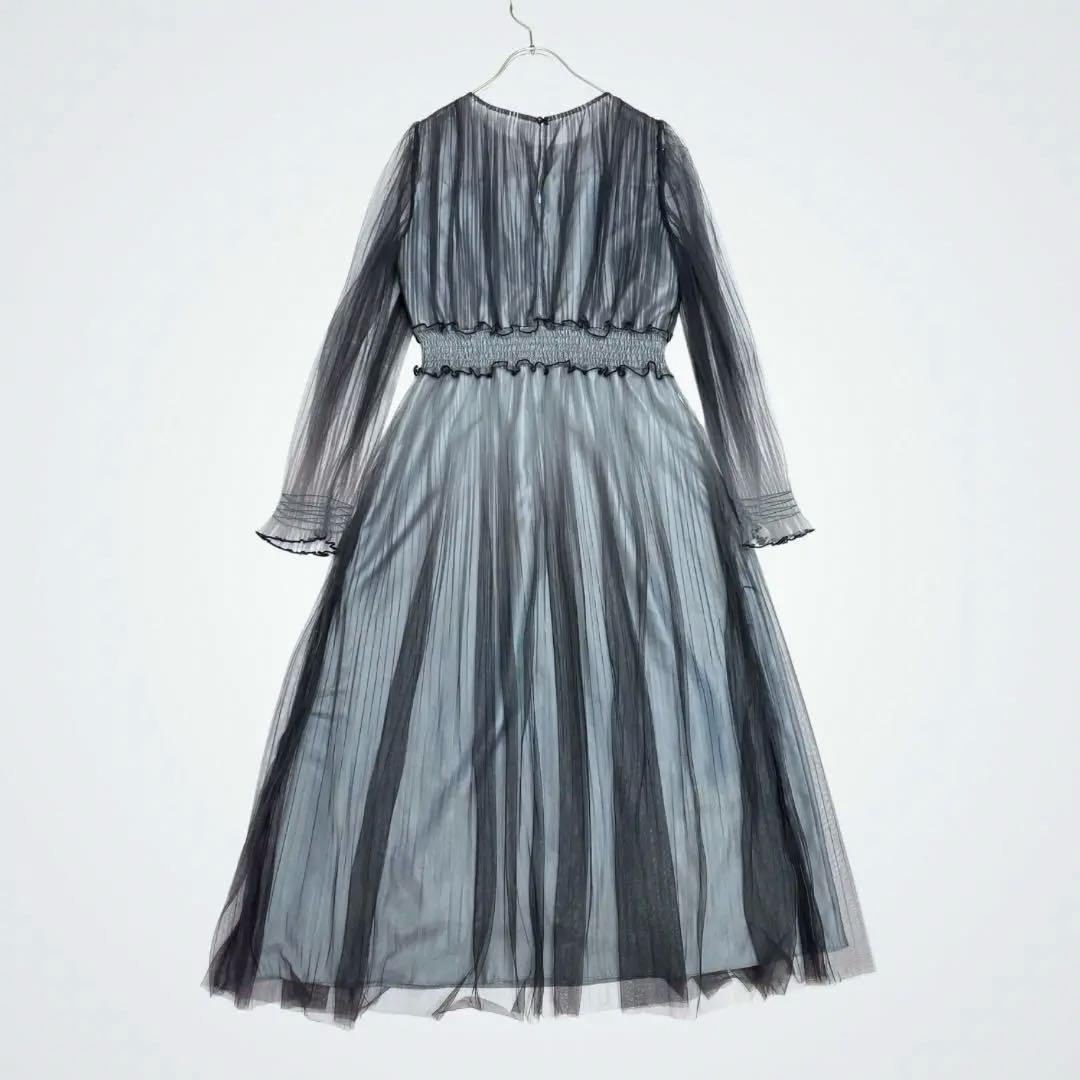 海外ブランド通販 公式サイト 美品】niana グラデーションチュールプリーツ 結婚ワンピース スーツ・フォーマル・ドレス