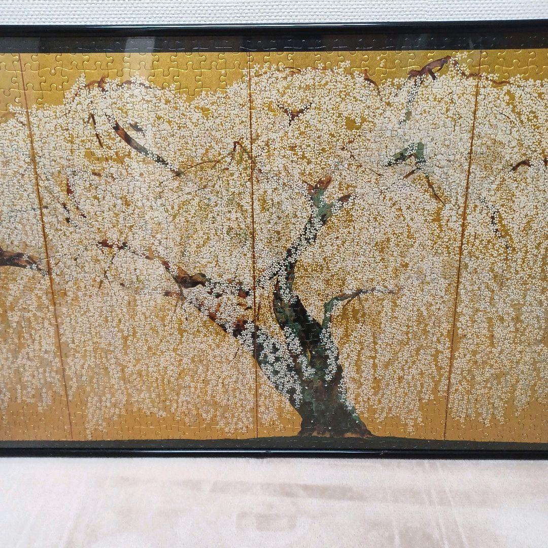 ジグソーパズル】「久遠寺の朧桜」屏風画 ジグソーパズル