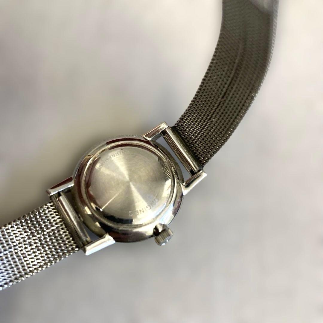 【H】LONGINES ロンジン 手巻き 腕時計　シルバー　レディース