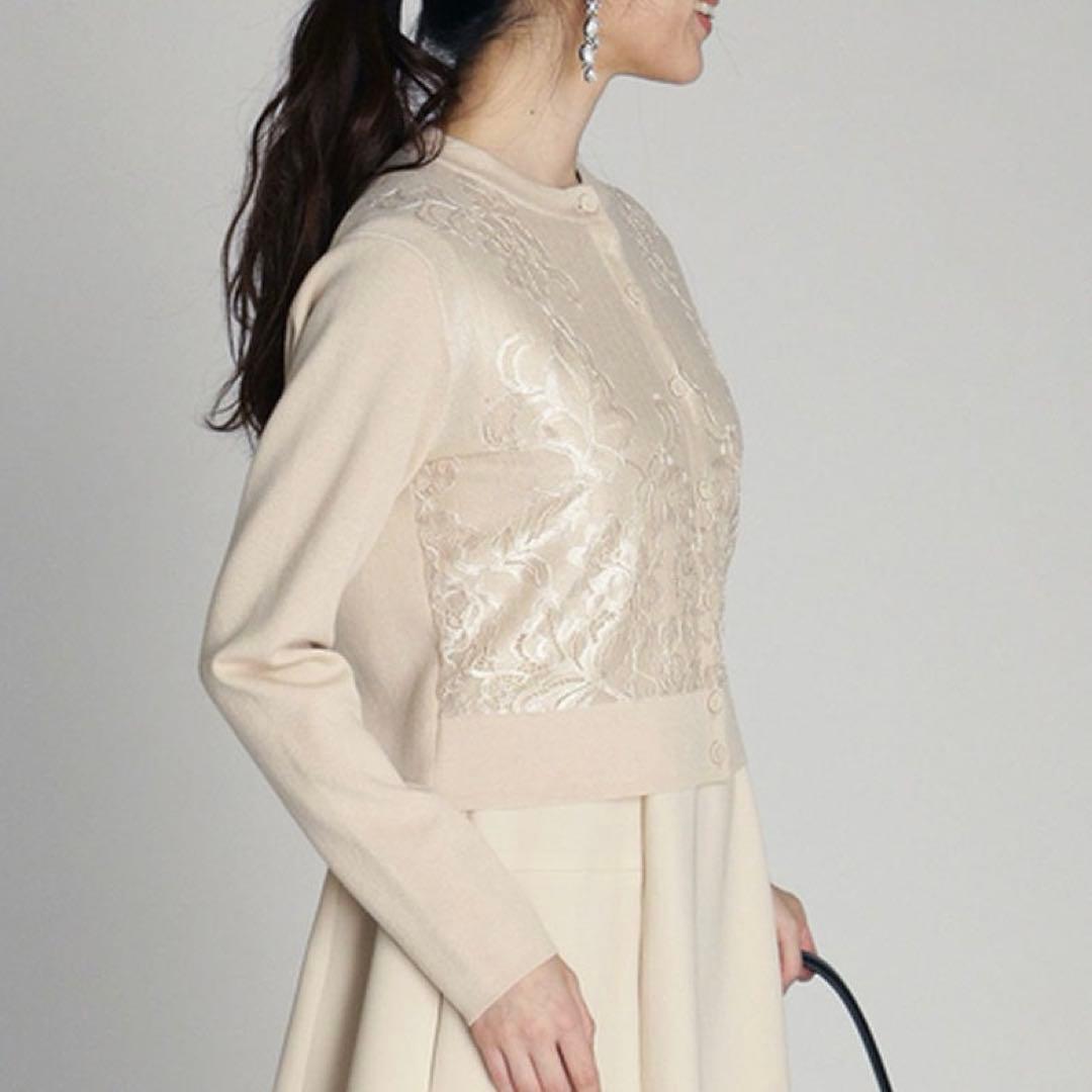 【新品タグ付✨】CELFORD セルフォード レースカーディガン アイボリー 【新品タグ付✨】CELFORD セルフォード レースカーディガン アイボリー