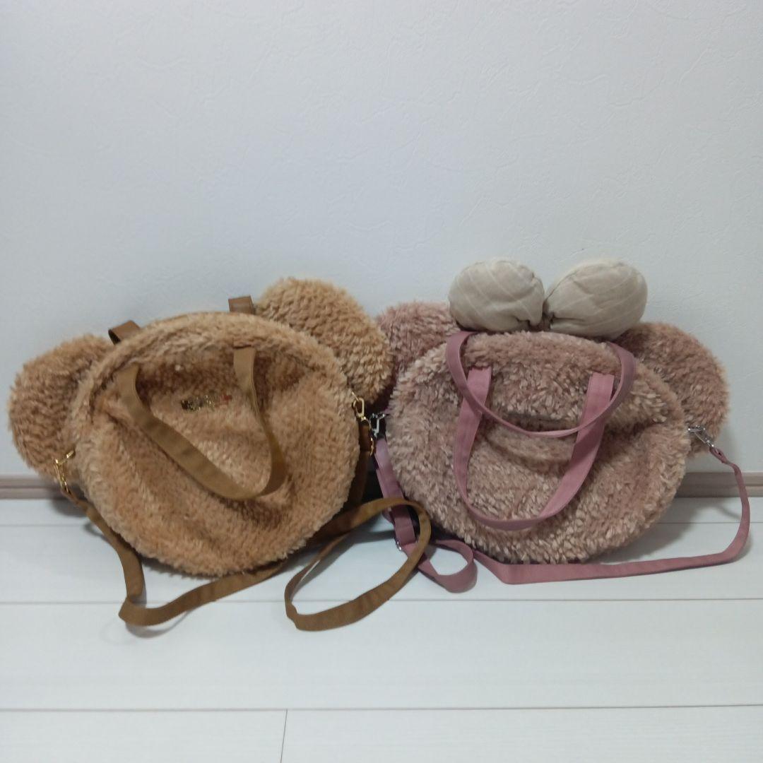 廃盤品】ディズニー ダッフィー シェリーメイ フェイスバッグ