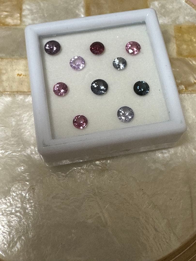 天然スピネルラウンドカット 10個セット 天然スピネルラウンドカット 10個セット