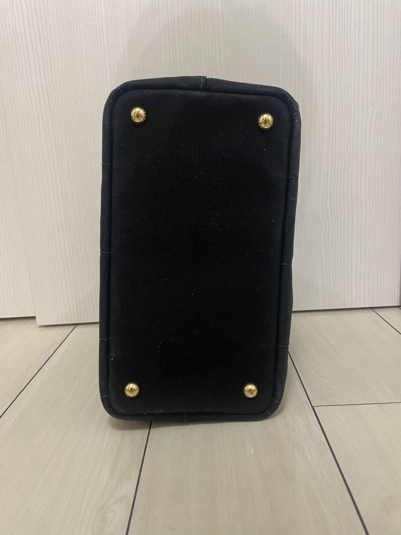 【美品】PRADA カナパ S ハンドバッグ ショルダー付 2way 黒