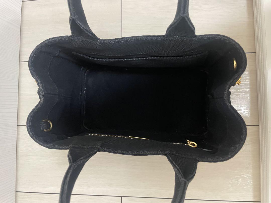 【美品】PRADA カナパ S ハンドバッグ ショルダー付 2way 黒