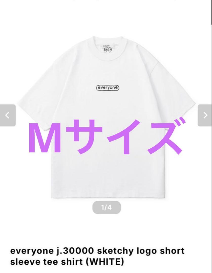 everyone j.30000 sketchy logo tee shirt - メルカリ